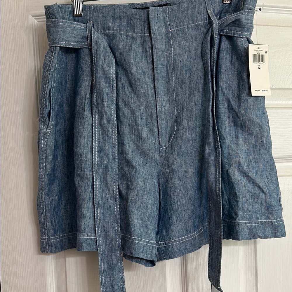 NWT Ralph Lauren Light Blue Chambray Shorts size 12